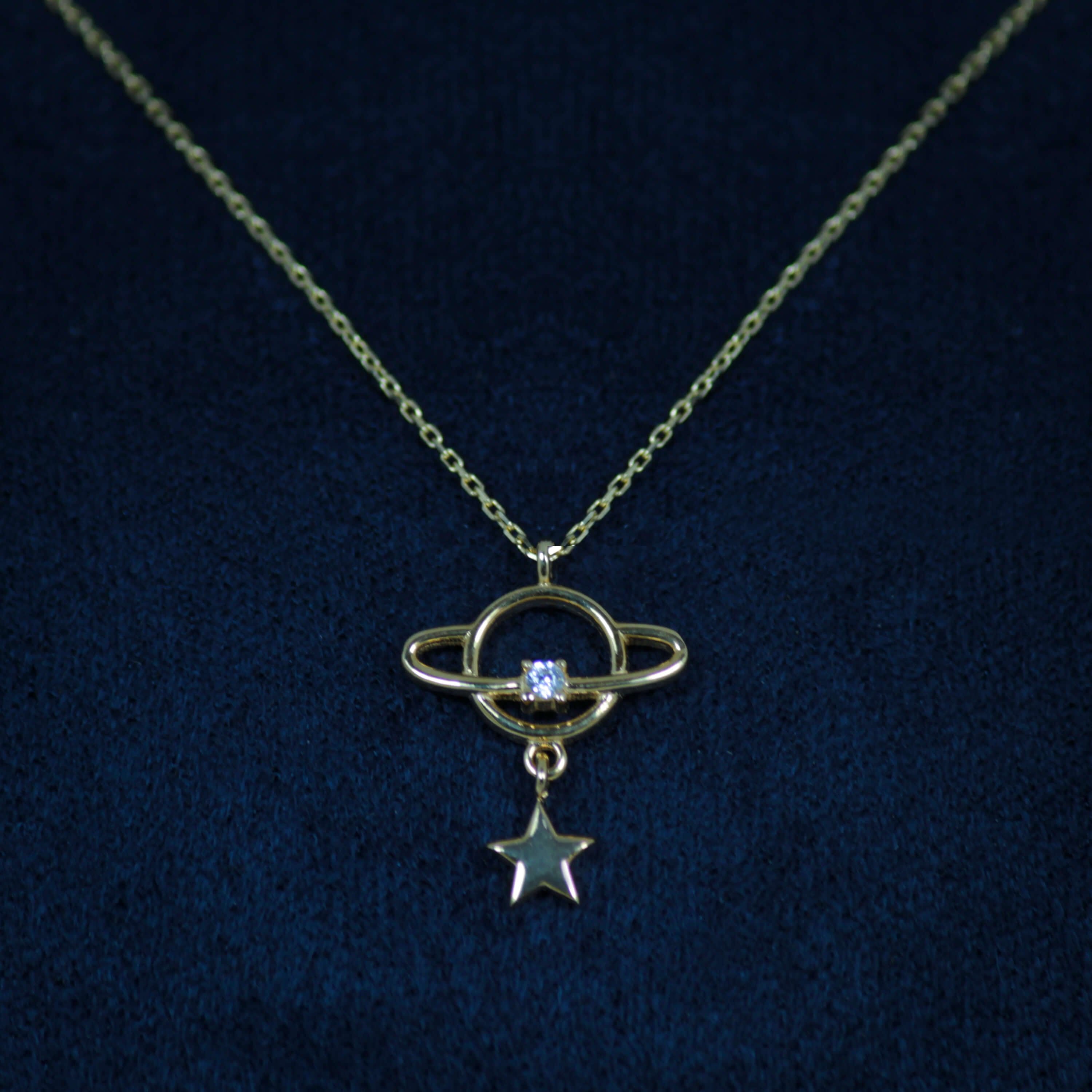 14 AYAR SATÜRN KOLYE